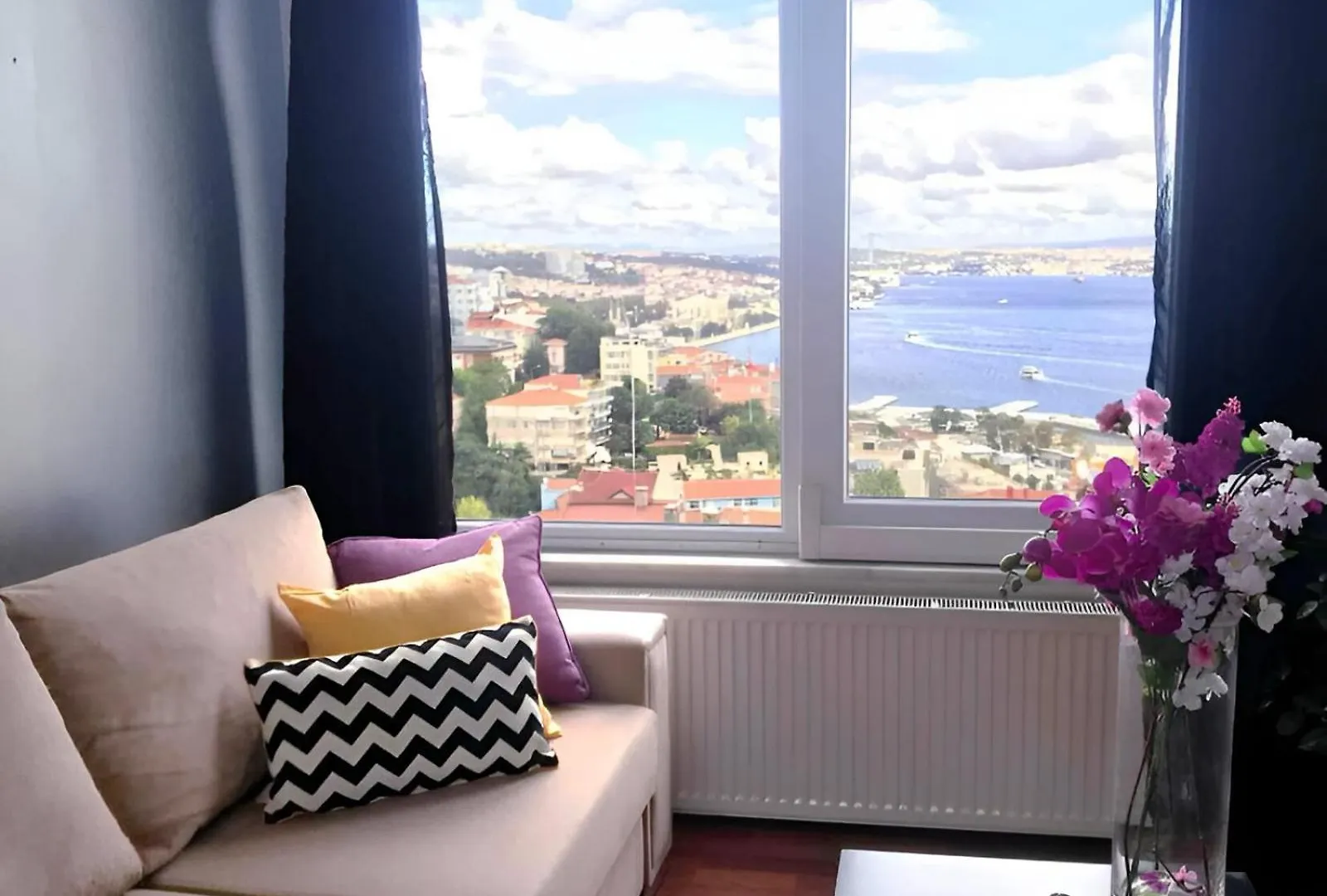 شقة A Million Dollar View Of The Bosporus And Balcony اسطنبول